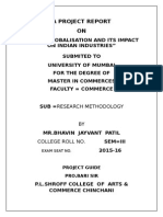 Globalisation and Its Impact On Indian Industries