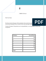 Sample Exam 1 Computer Science