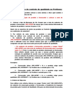 Parametrização Do Controle de Qualidade No Protheus Avaliacao de Fornecedores