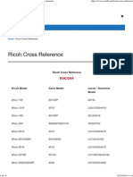 Ricoh Cross Reference Savin Cross Referance Lanier Gestetner