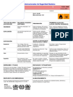 Metanol Hoja de Seguridad