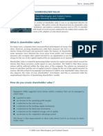 Shareholder Value Analysis Framework