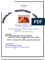 Prolect Report of '' Material Management of Renusager Power Divison (Hindalco Industries LTD.) "