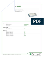 Comelit 4896 Data Sheet