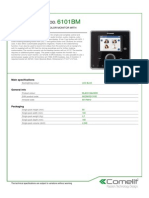 Comelit 6101BM Data Sheet