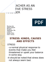 The Teacher As An Effective Stress Manager