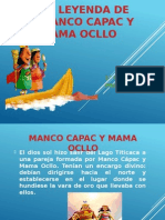 La Leyenda de Manco Capac y Mama Ocllo