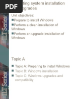 Unit Objectives: Prepare To Install Windows Perform A Clean Installation of Windows Perform An Upgrade Installation of Windows