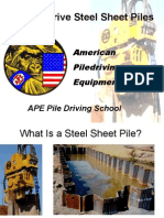 How To Drive Steel Sheet Piles