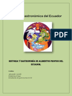 Historia y Gastronomía de Alimentos Propios Del Ecuador