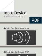 Input Device: By: Louel Mattew D. Lagasca