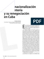 Santeria Transnacionalizacion y Renegociacion en Cuba