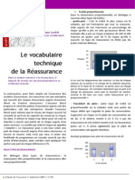 Le Vocabulaire Technique de La Reassurance