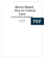 Evidence Based Critical Care