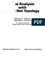 (Pure and Applied Mathematics) Donald L. Stancl, Mildred L. Stancl-Real Analysis With Point-Set Topology-Dekker (1987)