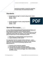Compressive and Tensile Strength of Cement Mortar