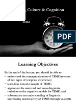 Time Conception and Cognitive Linguistics