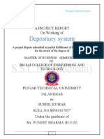 Working of Depositary System