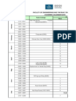 Faculty of Engineering and The Built Environment Academic Calendar 2015