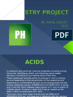 Chemistry 11th Project On PH Scale