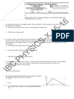 Ch.3 Linear Motion (WS2)