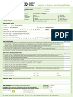 Licence or Learner Permit Application