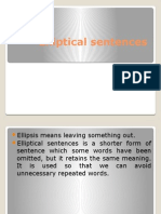 Elliptical Sentences