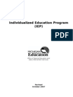 Individualized Education Program (IEP) : Revised October 2007