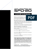 Manual en Inglés Roland SPD-20