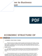 Economic Structure of India