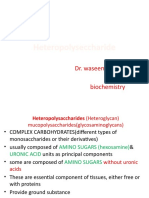 Heteropolysaccharides Lecture For 1st Yr MBBS by DR Waseem Kausar