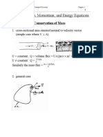 Chapter 5 Mass, Momentum, and Energy Equations