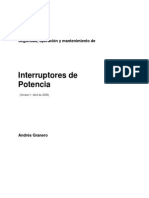 Seguridad, Operacion y Mantenimiento de Interruptores de Potencia PDF