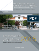 Prospecto Admision 2015