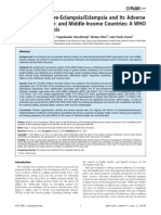 Risk Factors of Pre-Eclampsia/Eclampsia and Its Adverse Outcomes in Low-And Middle-Income Countries: A WHO Secondary Analysis