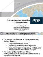 Entrepreneurship and Economic Development