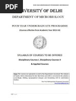 FYUP Microbiology Syllabus