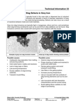 Slag Defects in Grey Iron