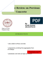 Literature Review On Pervious Concrete Literature Review On Pervious Concrete