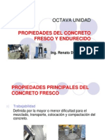 Propiedades Del Concreto Fresco y Endurecido