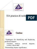 ENVIRONMENTAL IMPACT ASSESSMENT (MSM3208) LECTURE NOTES 6-EIA Practices & Techniques