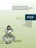 Desarrollo Curricular Intercultural de La Asignatura de Lengua y Cultura Indigena