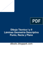 Geometría Descriptiva - Láminas Punto Recta y Plano