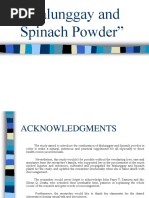 Malunggay and Spinach Powder (Investigatory Project Sample)