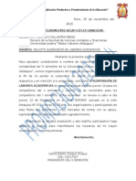 Suspension de Labores Academicas