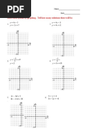 Solving Systems by Graphing