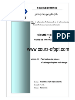 MODULE 3 Fabrication de Pièces D'usinage Simples en Fraisage PDF