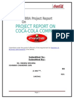 Coca Cola Project Mba