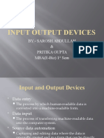 Types Input and Output Devices