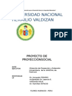 Perfil de Proyecto Unheval Proyeccion Social